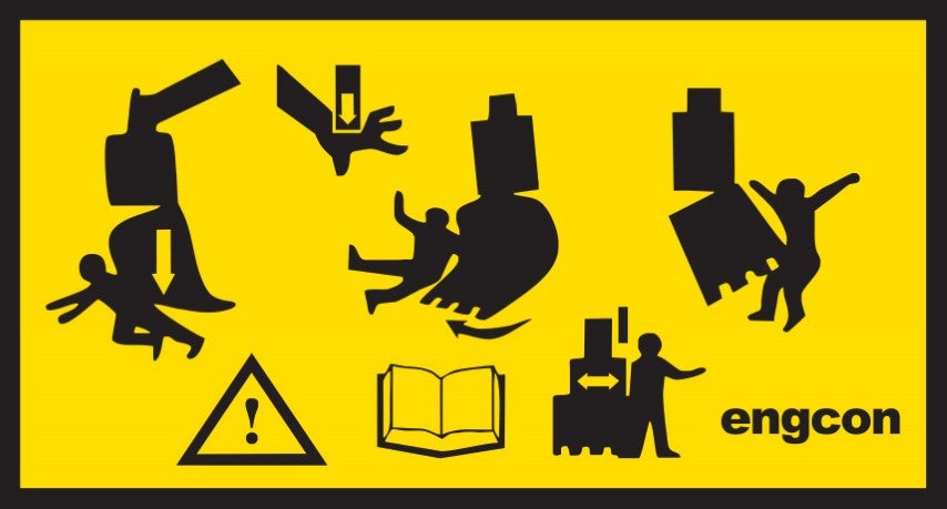 Decal - Warning on Tiltcylinder - 100x55