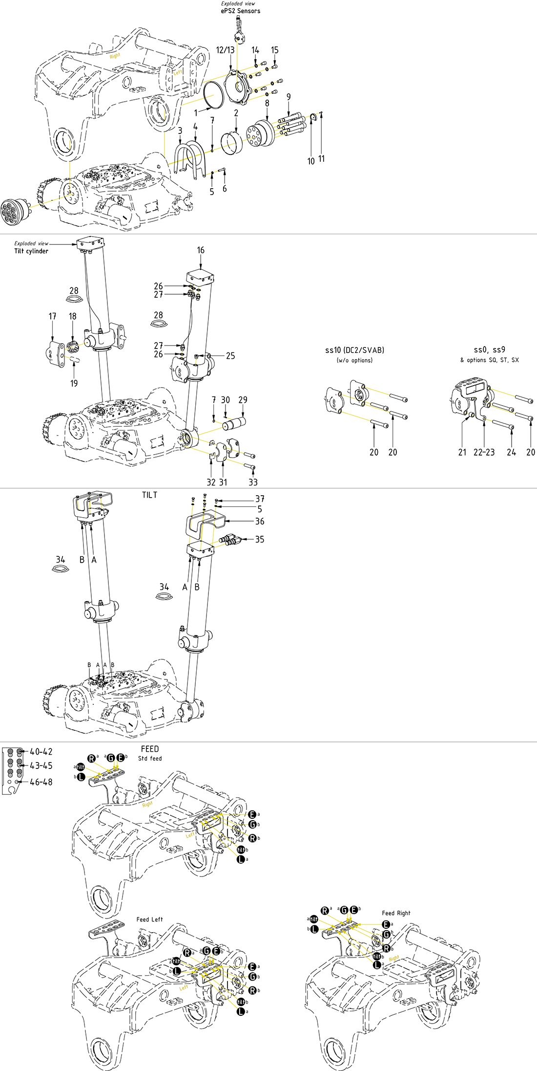 Std Top Components ECHF Engcon Spare Parts std-top-components-echf-engcon-spare-parts