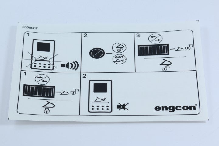 Decal - Quick hitch lock - ss9-2