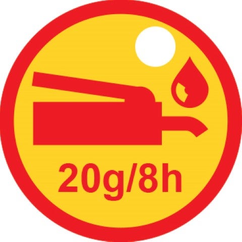 Plastic tag-Lubricant 20g-30mm