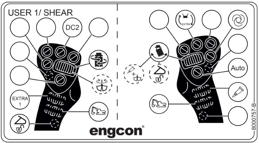 Decal - MIG2 - Liebherr - Track control
