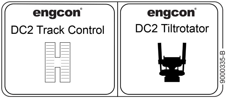 Decal - Track control CAT NG