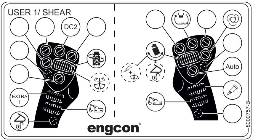 Decal - MIG2 - Liebherr - Track control